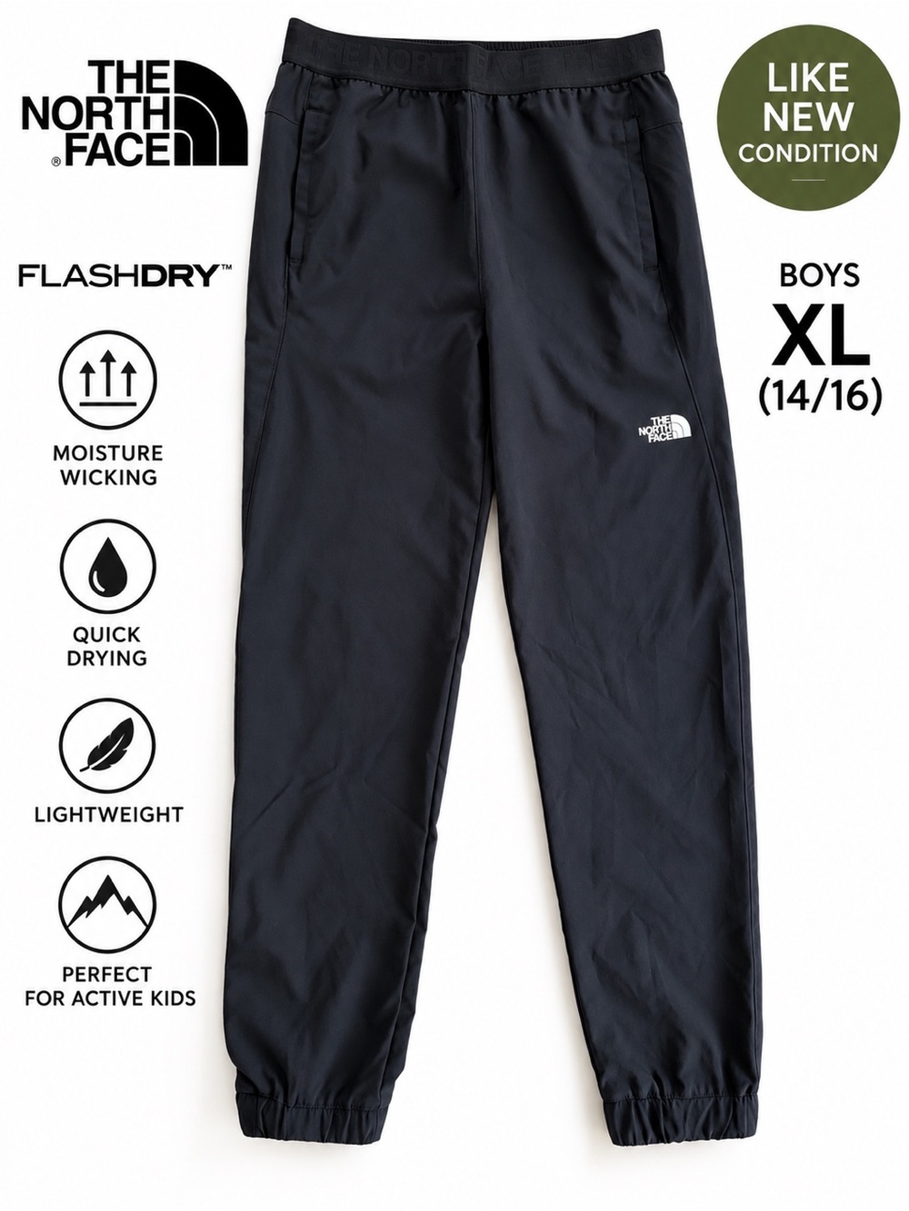 The North Face Boys FlashDry Performance Pants – Boys XL (14/16)